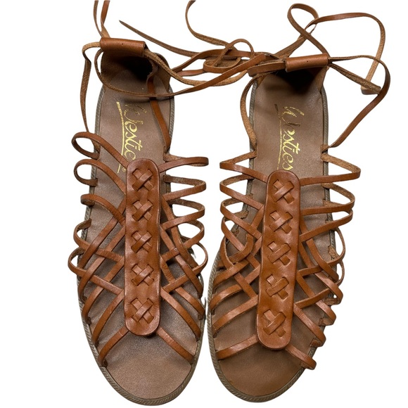 Westies Brown Leather Strap Sandals Size 8 - Picture 7 of 10